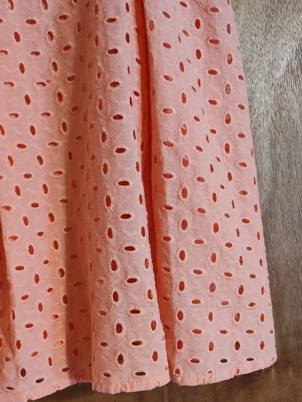 Freestyle Revolution Eyelet Skater Skirt Orange Cotton Pleated Beachy Surfer Lrg